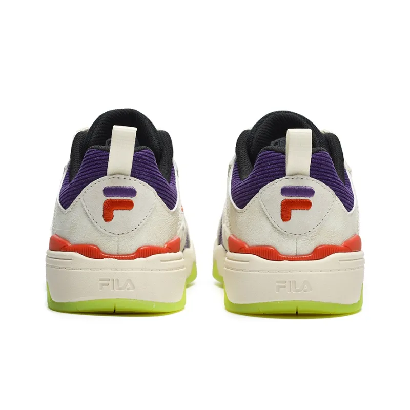 FILA FUSION KICKDX Smash Pack Lightweight Low Top Vintage Basketball Shoes Men's White Purple-3