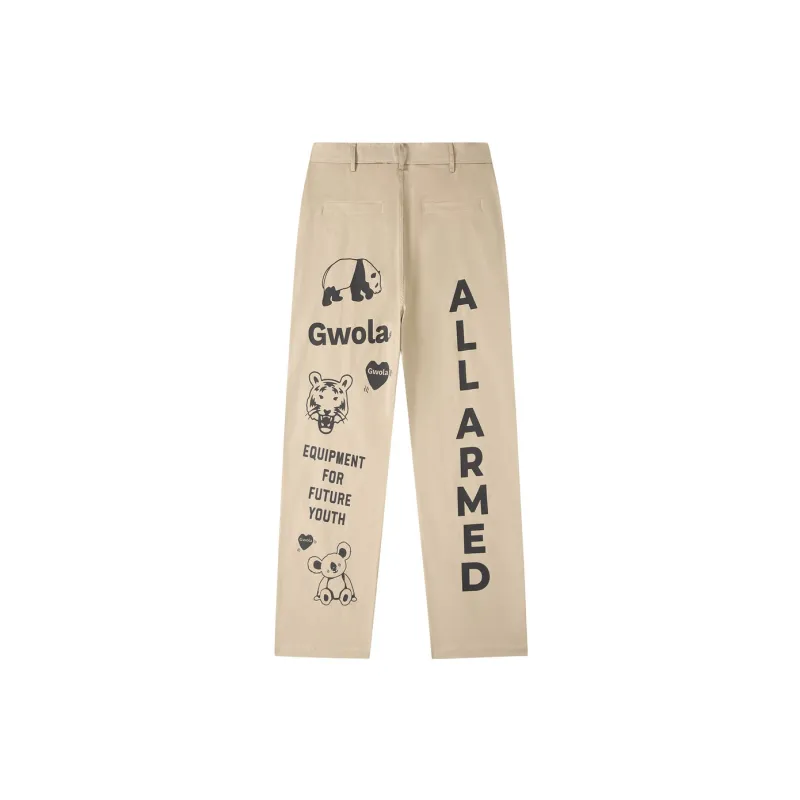 Gwola Cargo Pants Unisex Khaki-1