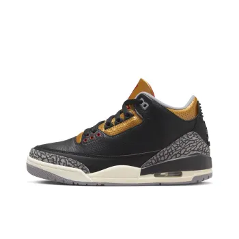 JORDAN 3 Retro Black Cement Gold Women's