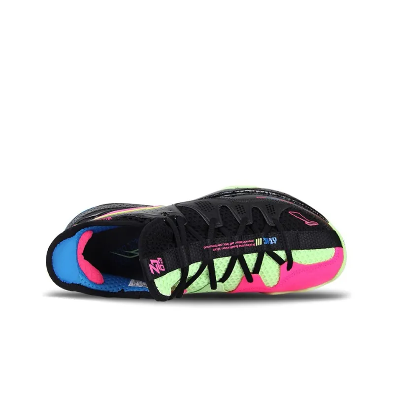 LiNing 3 Cushioned Slip Resistant Abrasion Resistant Low Top Badminton Shoes Unisex Black-2