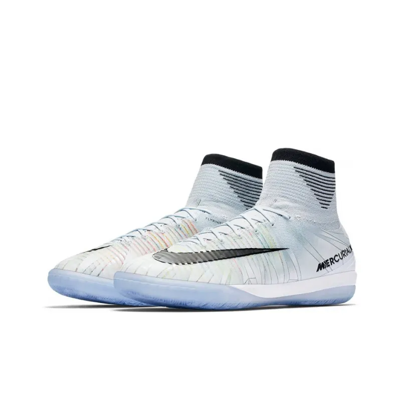 Nike Mercurialx Proximo 2 Soccer Shoes Men High-Top White/Black-2
