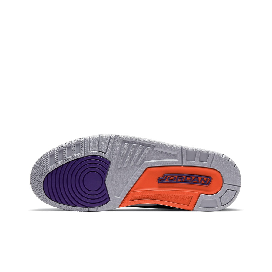 JORDAN 3 Retro Black Court Purple - POIZON