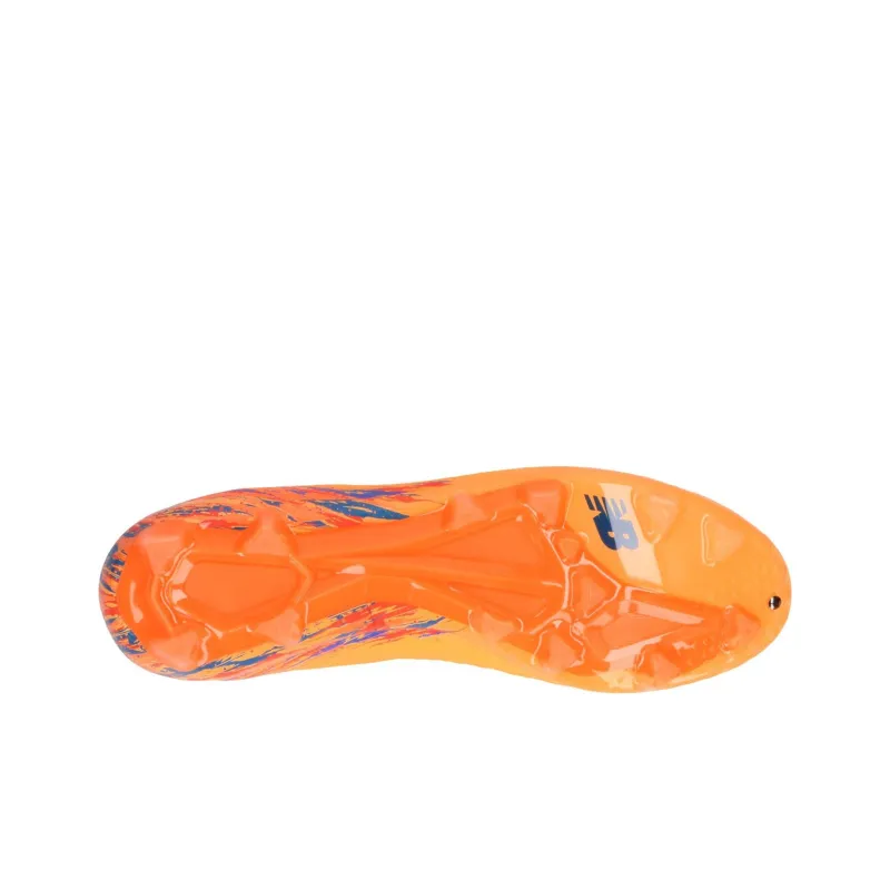 New Balance Furon V6+ HG Hard Ground Anti Slip Wear Resistant Soccer Shoes Unisex Orange-5