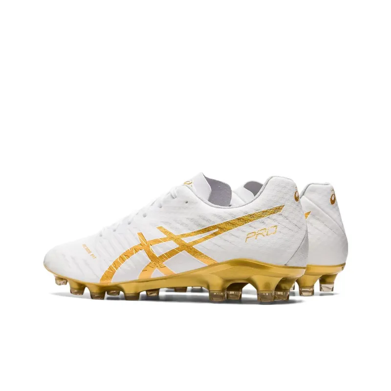 Asics DS LIGHT ACROS 2 DS Light Acros Pro 2 Durable Breathable Soccer Shoes White Gold-3