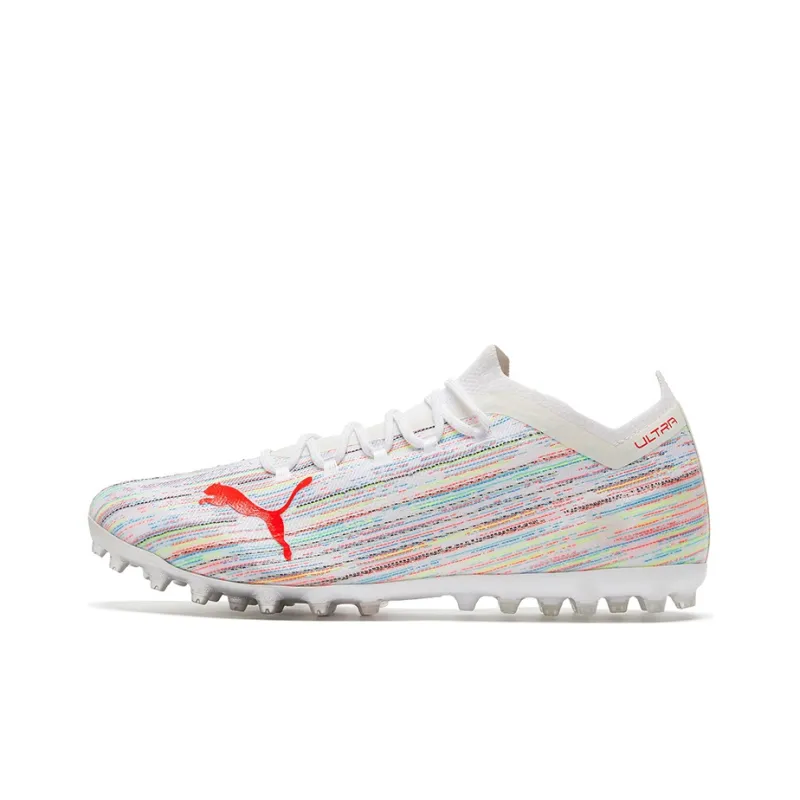 PUMA Ultra 1.2 Mg Soccer Shoes White/Red-0