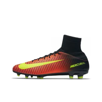 Nike Mercurial Superfly 5 Soccer Shoes Men High Top Orange/Black