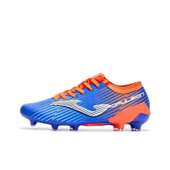 Joma Propulsion FG Rubber Long Studs Natural Ground Anti Slip Wear Resistant Soccer Shoes Men's Blue Orange