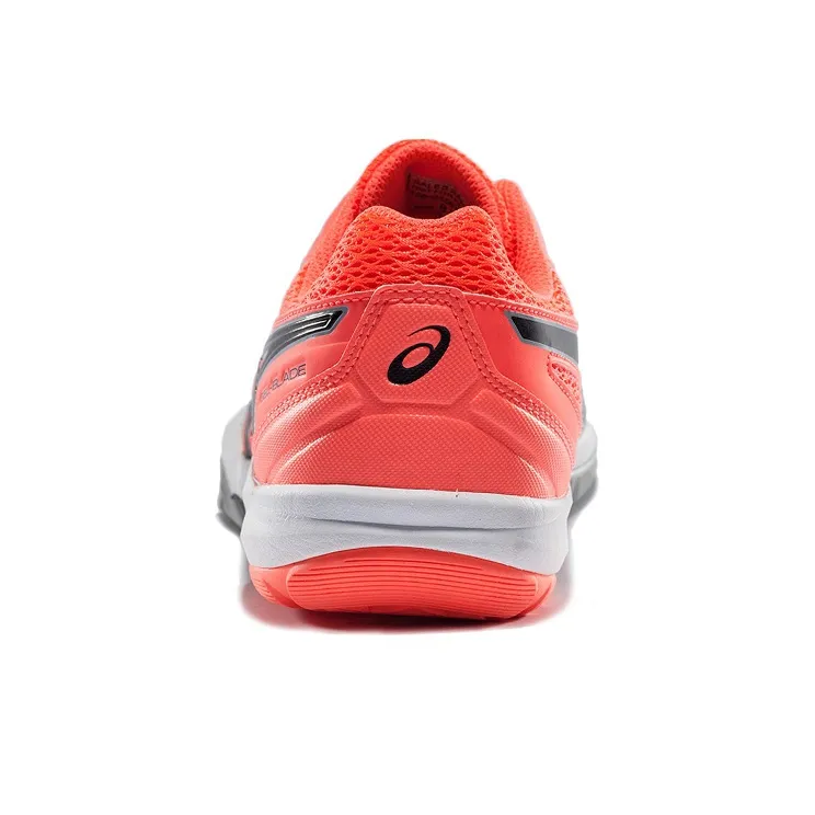 Asics Gel-Blade 5 Badminton Shoes Women's Low-Top Gray/Orange-3