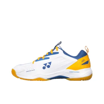 YONEX Power Cushion Badminton Shoes Unisex Low Top White Navy Blue