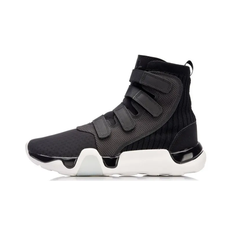 LiNing Wade Collection Wade Samurai Cushioning High Top Vintage Basketball Shoes Men's Black-0