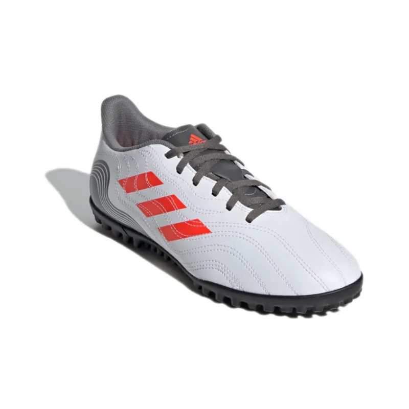 Adidas Copa Sense.4 Wear-Resistant Slip-Resistant Soccer Shoes Men's White Red-2
