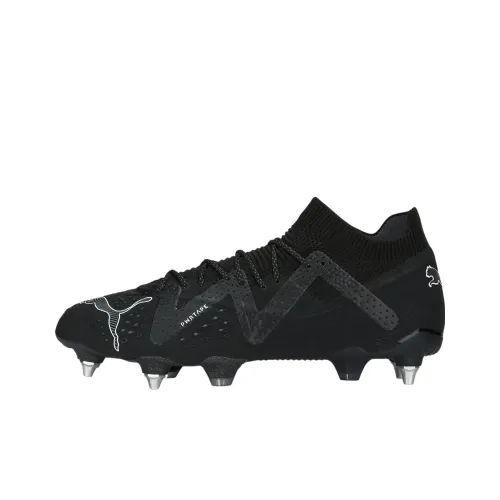 puma pergament Future Ultimate MxSG Low-Top Anti-Slip Wear-Resistant Soccer Shoes Men's Black