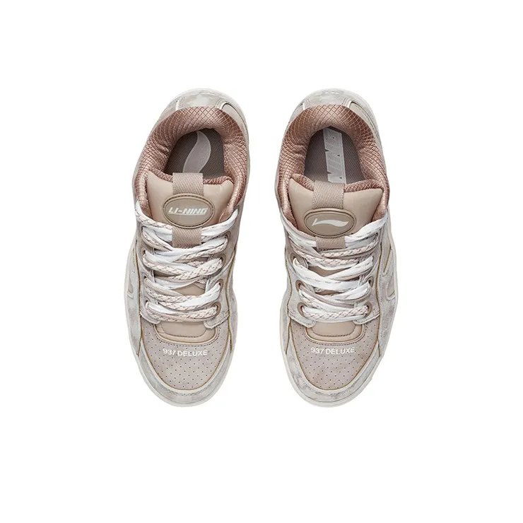LiNing 937 Vintage Basketball Shoes Men Low Top Loose Earth-2