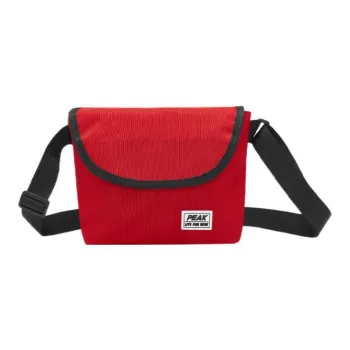 PEAK Fabric Shoulder Bag, Crossbody Bag Regular Unisex Dark Red