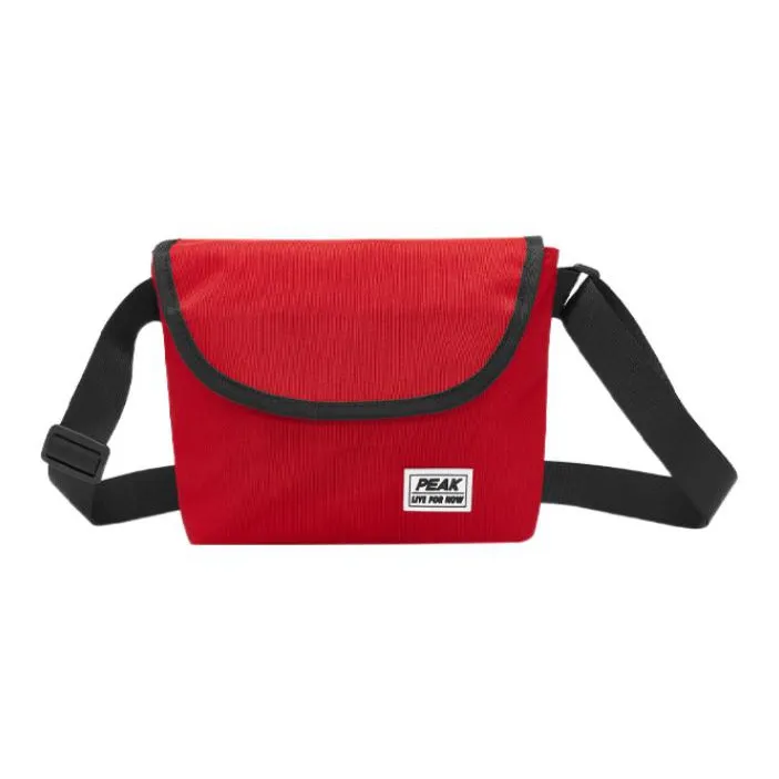 PEAK Fabric Shoulder Bag, Crossbody Bag Regular Unisex Dark Red-0