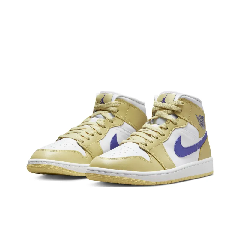Jordan 1 Mid Lemon Wash Lapis Women's-2