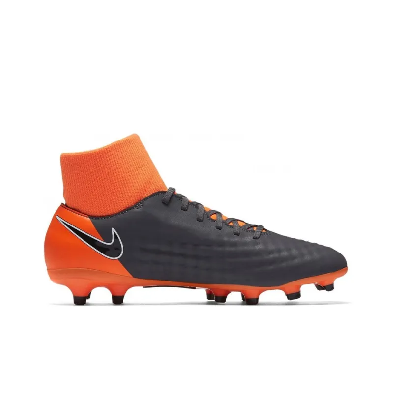 Nike Magista Obra II Pro DF FG Dark Grey Total Orange-1