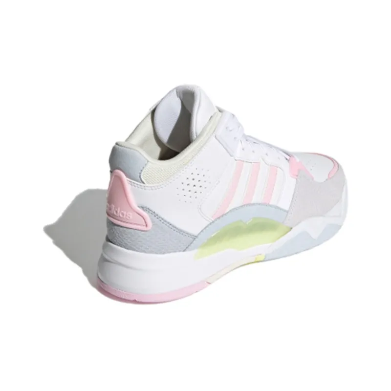 Adidas Neo 5th Quarter 'White Pink Yellow' Women's-3