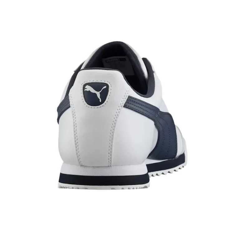 PUMA Roma Basic White Navy-4