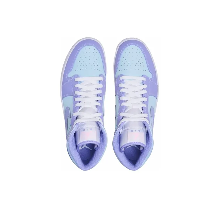 Jordan 1 Mid Purple Aqua-2