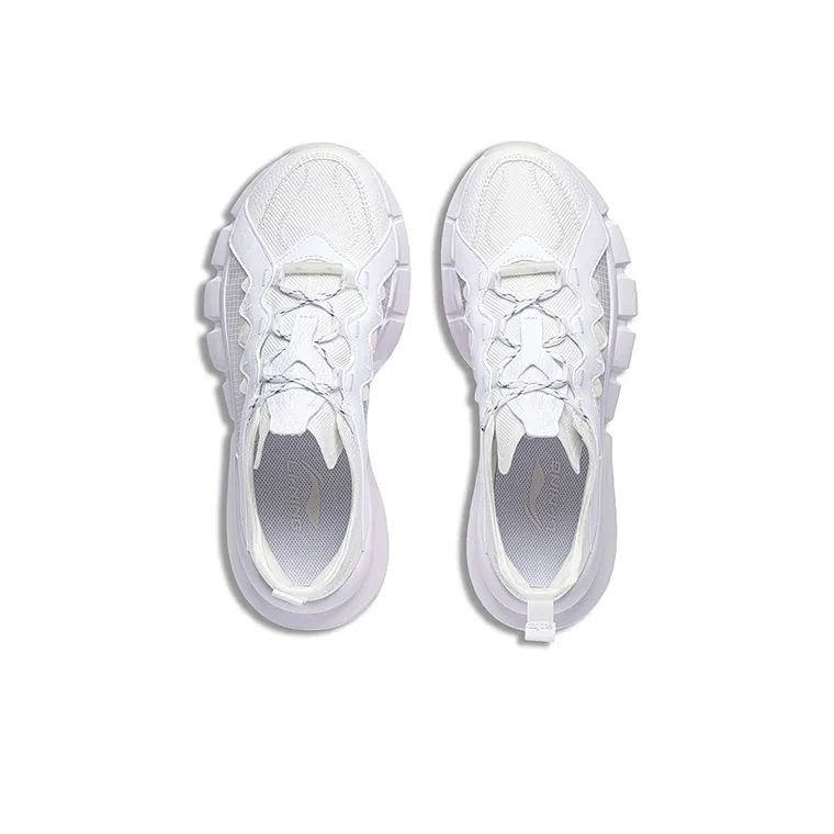 LiNing Essence Essence Anti Slip Wear Resistant Low Top Vintage Basketball Shoes Men's Standard White-2