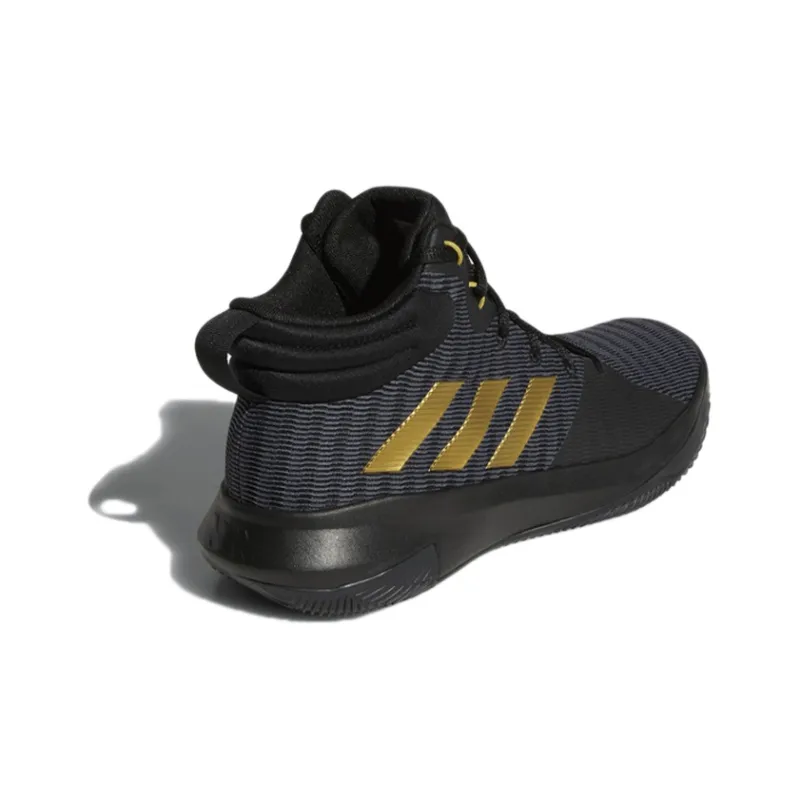 Adidas D Rose Lethality Wear-Resistant High-Top Vintage Basketball Shoes Men's Black-3