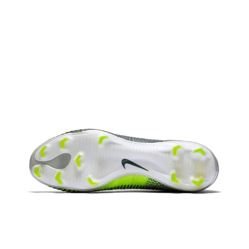 Nike Mercurial Superfly 5 FG Rubber Long Studs Cushioning Anti Slip And Wear Resistant Soccer Shoes Men's Black Green-4