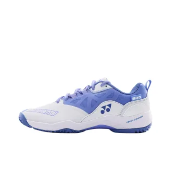 YONEX Cushioning Anti Slip Wear Resistant Breathable Lightweight Coverage Low Top Badminton Shoes Unisex White Blue