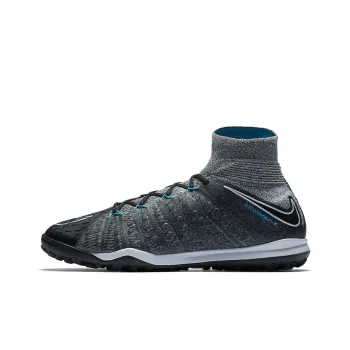 Nike TF Rubber Broken Studs Cushioning Anti-Slip And Wear-Resistant Grass Soccer Shoes Men's Gray