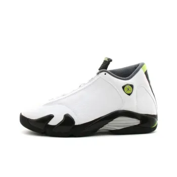 JORDAN 14 Retro White Chartreuse