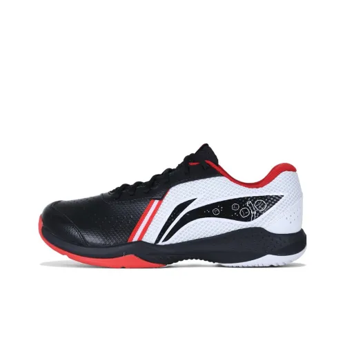 LINING Badminton Shoes Unisex Low Top Black/White/Red