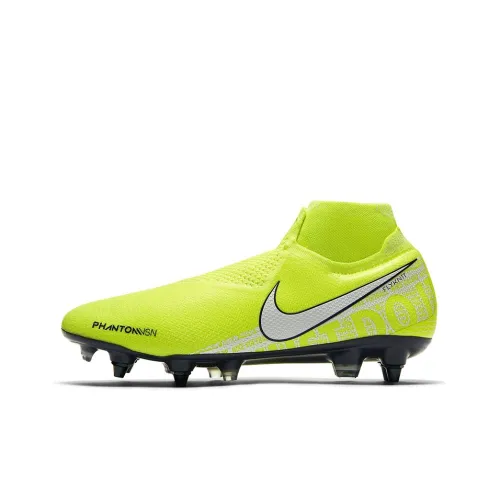 Nike Phantom Vsn Elite Soccer Shoes Men Mid-Top Neon Green/Black