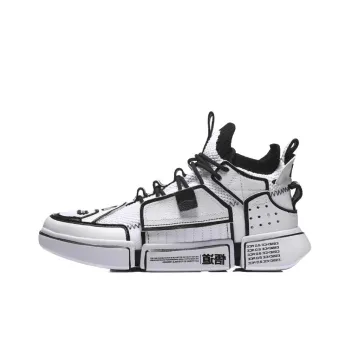 LiNing Essence ACE Vintage Basketball Shoes Women's Mid Top Black/White