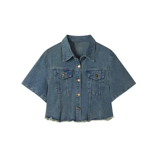 FOREVER 21 Denim Jackets Women's Vintage Blue