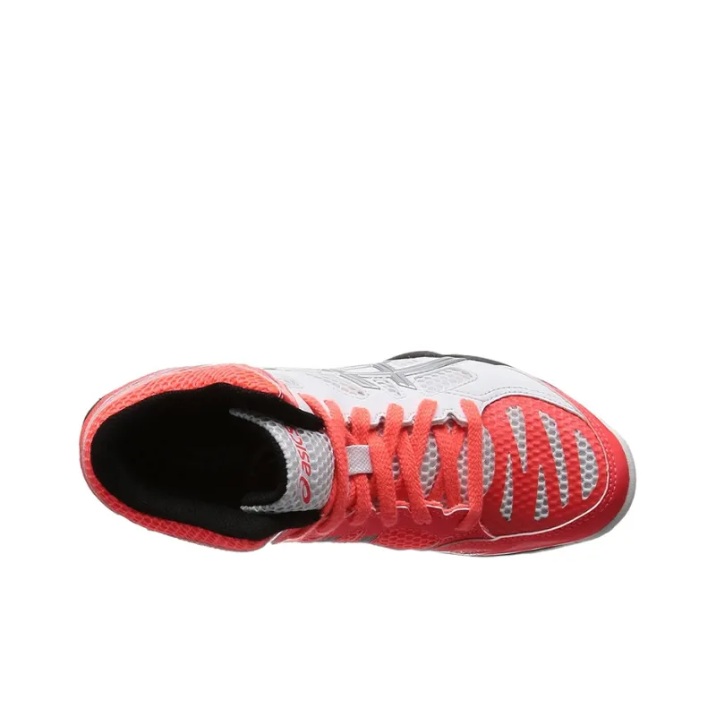 Asics Gel-V Swift Cv Mt Wear-Resistant Mid-Top Training Shoes Men's White Pink-2