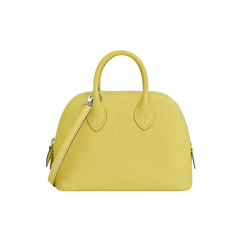 HERMES Bolide Mysore Goat Skin Bowling Bag Handbag Shoulder Bag Crossbody Bag Women's 0YLimoncello Lemon Yellow-0