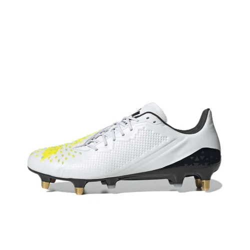 Adidas Predator Malice Sg Boots Anti Slip And Wear Resistant Lightweight Low Top Training Shoes Unisex White Yellow