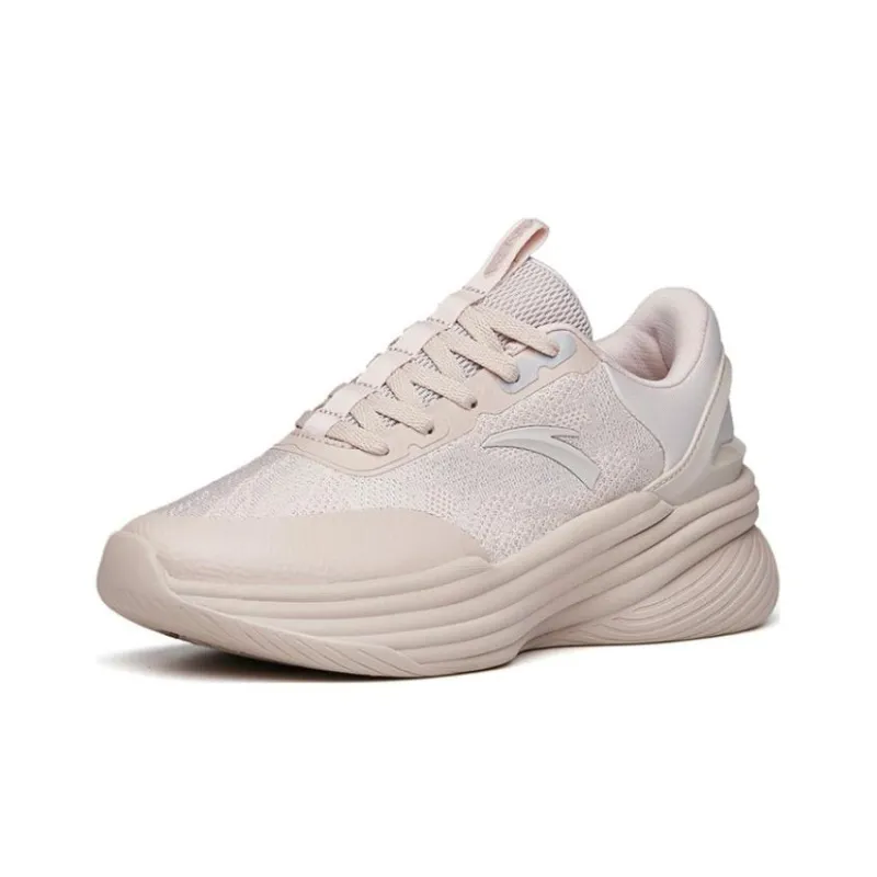 Anta Variety Training Collection Cushioning Anti Slip And Wear Resistant Low Top Training Shoes Women's Lotus Gray-1
