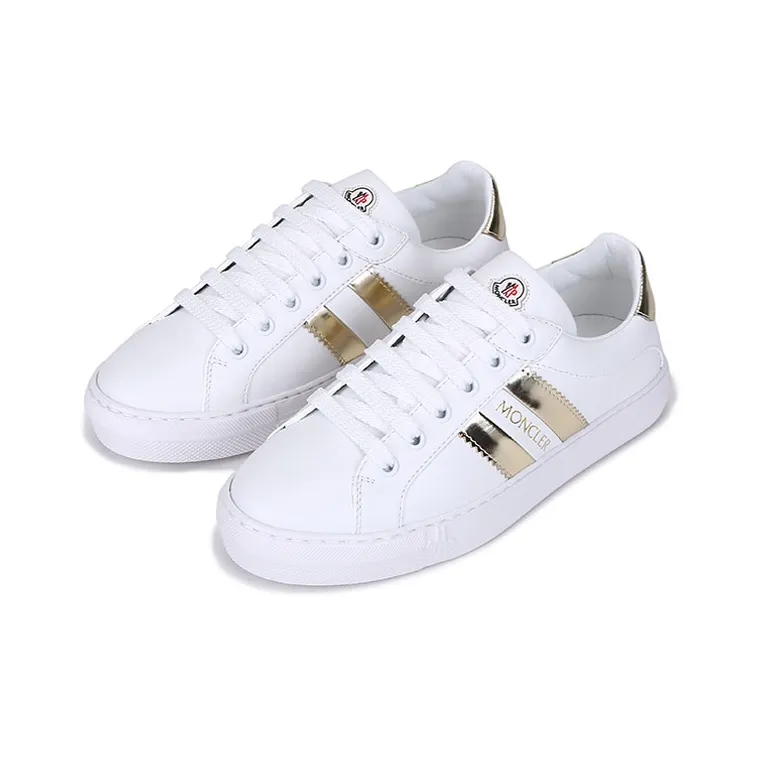 Moncler Low Top Stylish Skateboarding Shoes Women's White-2