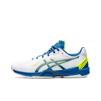 Asics V Swift Ff 3 Low Tops Wear resistant Volleyball Shoes White Blue