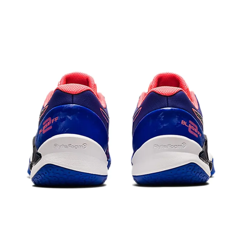 Asics Blast FF 2 Non-slip Wear-resistant Shock Absorption Low-Top Training Shoes Women's Blue Black-4