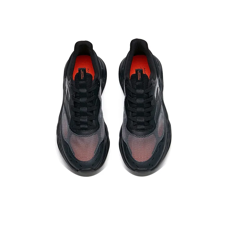 Anta Variety Training Collection Cushioning Anti Slip Wear Resistant Breathability Low Top Training Shoes Men's Black-2
