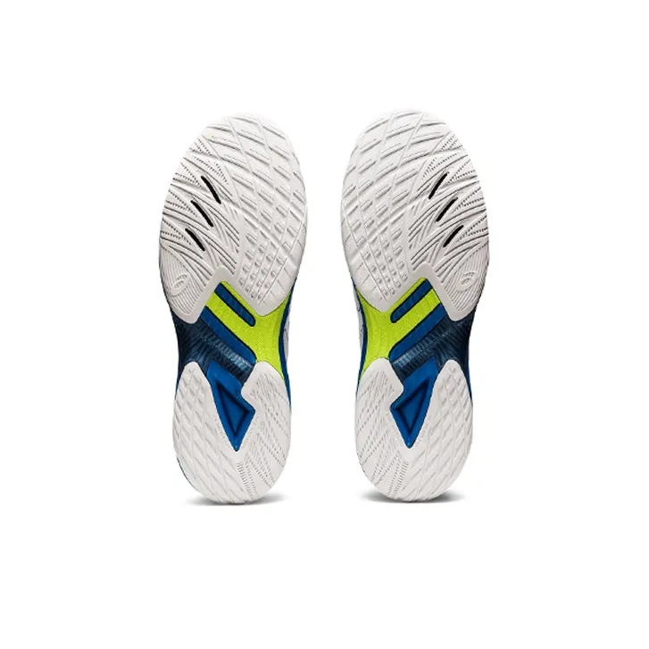 Asics V Swift Ff 3 Low Tops Wear resistant Volleyball Shoes White Blue-5