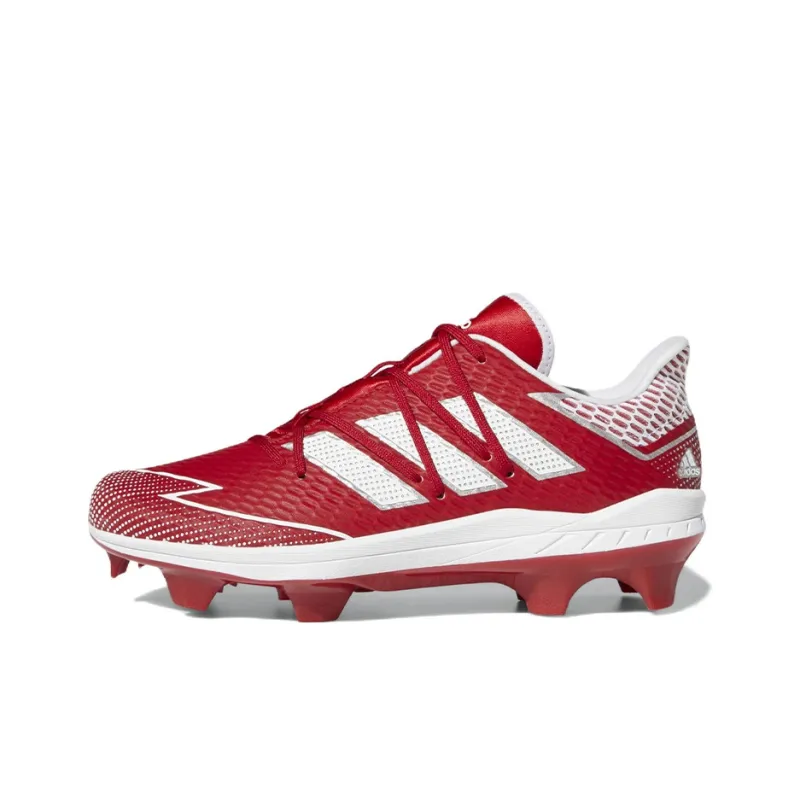 Adidas Adizero Afterburner 7 Pro Tpu Cleats Anti-Slip Wear-Resistant Low-Top Training Shoes Men's Red-0