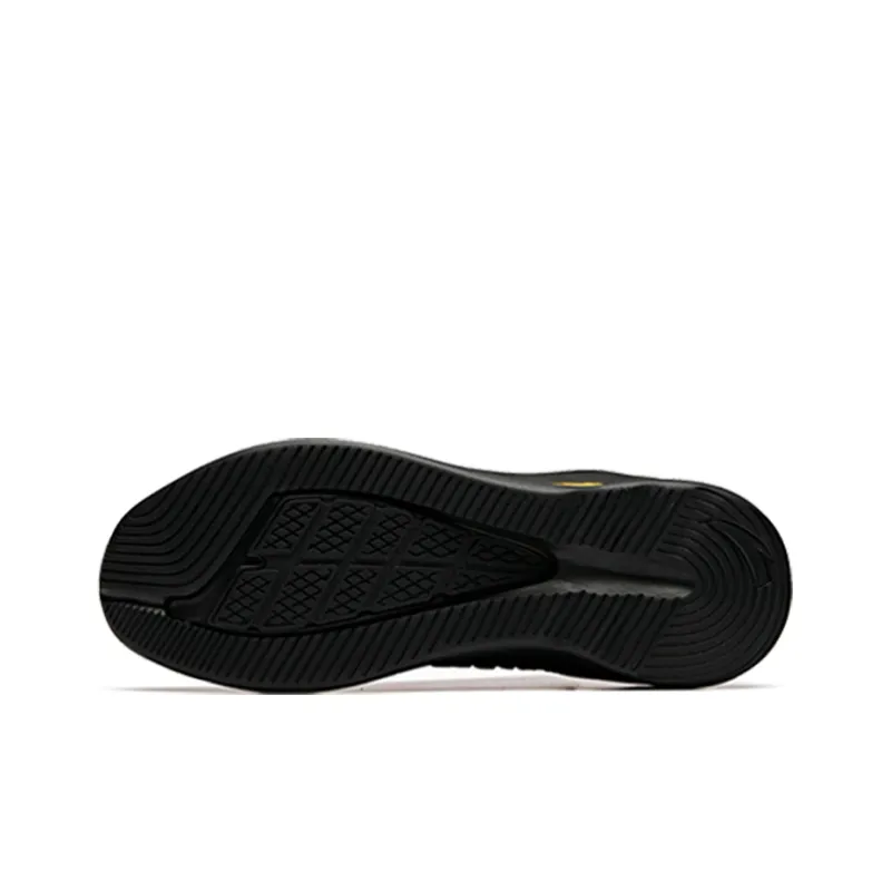 Anta Cushioning, Slip Resistant, Abrasion Resistant, Breathable Low Top Training Shoes Men's Black Yellow-5