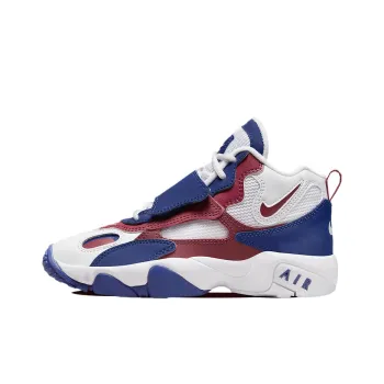 Nike Air Max Speed Turf Cushioning Anti Slip And Wear Resistant Mid Top Training Shoes GS White Blue Red