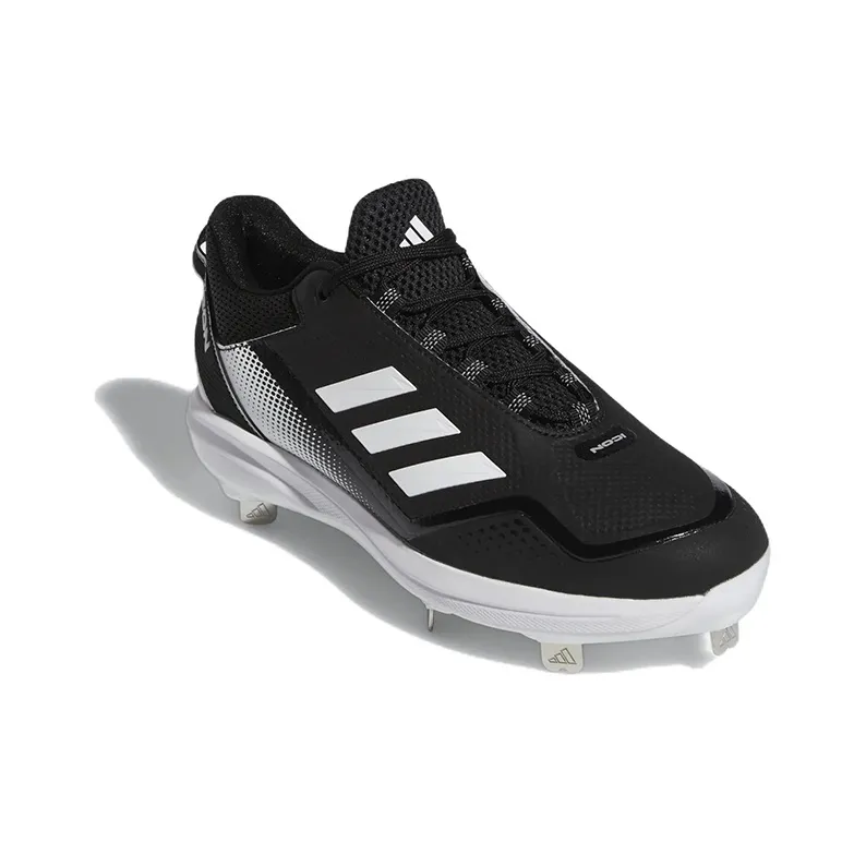 Adidas Icon 7 Cleats 'Black White'-2