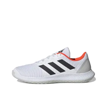 Adidas Forcebounce Handball Cushioning Breathable Low Top Training Shoes Men's White Black