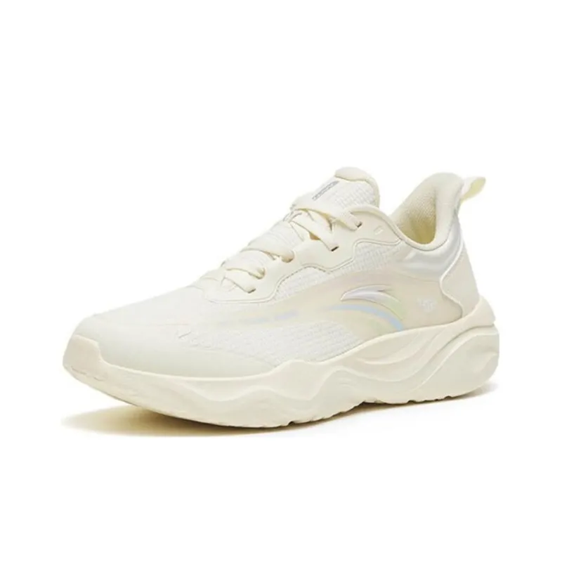 Anta Cushioning Anti Slip And Wear Resistant Low Top Training Shoes Women's Ecru-2