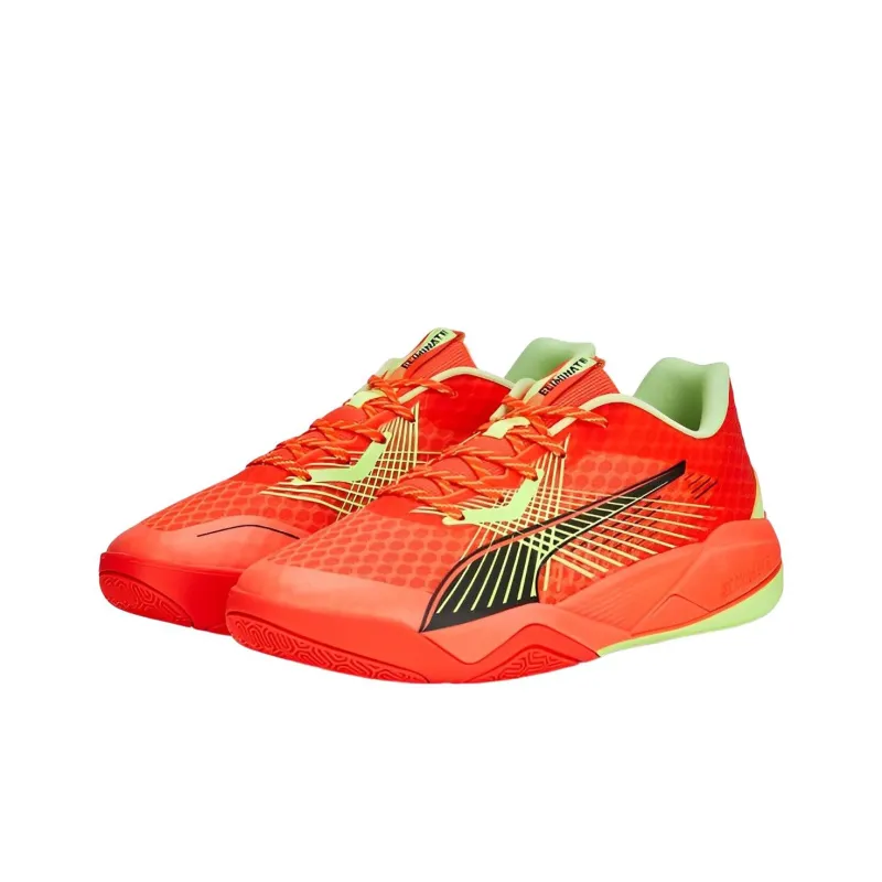 PUMA Eliminate Power Nitro 2 Racquet 'Red Blast Fast Yellow'-2